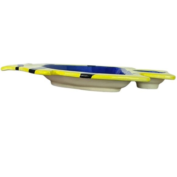 Tropical Angel Fish Design Dip Bowl Decorative Platter Tray 13 Inches - Picture 7 of 16